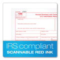 TOPS 1096 Summary Transmittal Tax Forms, Two-Part Carbonless, 8 x 11, 1/Page, 10 Forms