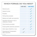 TOPS Five-Part 1099-MISC Tax Forms, 8.5 x 11, 2/Page, 50/Pack
