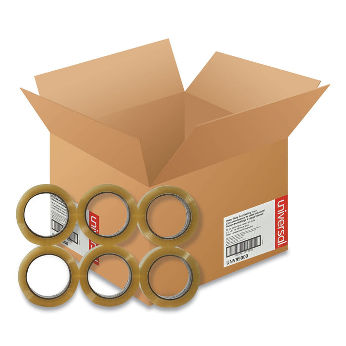 Universal Heavy-Duty Box Sealing Tape, 3" Core, 1.88" x 54.6 yds, Clear, 36/Box