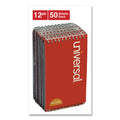 Universal Wirebound Memo Pad with Coil-Lock Wire Binding, Narrow Rule, Orange Cover, 50 White 3 x 5 Sheets, 12/Pack