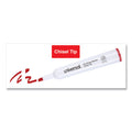 Universal Dry Erase Marker, Broad Chisel Tip, Red, Dozen