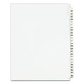 Avery Preprinted Legal Exhibit Side Tab Index Dividers, Avery Style, 25-Tab, 126 to 150, 11 x 8.5, White, 1 Set, (1335)