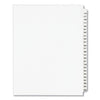 Avery Preprinted Legal Exhibit Side Tab Index Dividers, Avery Style, 25-Tab, 176 to 200, 11 x 8.5, White, 1 Set, (1337)