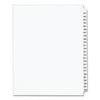 Avery Preprinted Legal Exhibit Side Tab Index Dividers, Avery Style, 25-Tab, 201 to 225, 11 x 8.5, White, 1 Set, (1338)