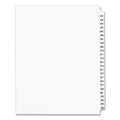 Avery Preprinted Legal Exhibit Side Tab Index Dividers, Avery Style, 25-Tab, 201 to 225, 11 x 8.5, White, 1 Set, (1338)