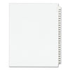 Avery Preprinted Legal Exhibit Side Tab Index Dividers, Avery Style, 25-Tab, 276 to 300, 11 x 8.5, White, 1 Set, (1341)