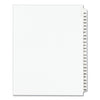 Avery Preprinted Legal Exhibit Side Tab Index Dividers, Avery Style, 25-Tab, 301 to 325, 11 x 8.5, White, 1 Set, (1342)