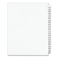 Avery Preprinted Legal Exhibit Side Tab Index Dividers, Avery Style, 25-Tab, 301 to 325, 11 x 8.5, White, 1 Set, (1342)
