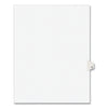 Avery Preprinted Legal Exhibit Side Tab Index Dividers, Avery Style, 26-Tab, Q, 11 x 8.5, White, 25/Pack, (1417)