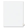 Avery Preprinted Legal Exhibit Side Tab Index Dividers, Avery Style, 26-Tab, Z, 11 x 8.5, White, 25/Pack, (1426)