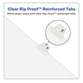 Avery Preprinted Legal Exhibit Side Tab Index Dividers, Avery Style, 26-Tab, P, 11 x 8.5, White, 25/Pack, (1416)