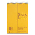 National Standard Spiral Steno Pad, Gregg Rule, Brown Cover, 60 Eye-Ease Green 6 x 9 Sheets