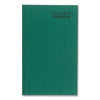 National Emerald Series Account Book, Green Cover, 12.25 x 7.25 Sheets, 150 Sheets/Book