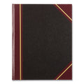 National Texthide Eye-Ease Record Book, Black/Burgundy/Gold Cover, 10.38 x 8.38 Sheets, 150 Sheets/Book
