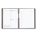 Blueline NotePro Undated Daily Planner, 10.75 x 8.5, Black Cover, Undated