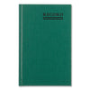 National Emerald Series Account Book, Green Cover, 9.63 x 6.25 Sheets, 200 Sheets/Book