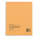 National Single-Subject Wirebound Notebooks, 1 Subject, Narrow Rule, Brown Cover, 10 x 8, 80 Eye-Ease Green Sheets