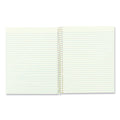 National Single-Subject Wirebound Notebooks, 1 Subject, Narrow Rule, Brown Cover, 8.25 x 6.88, 80 Eye-Ease Green Sheets