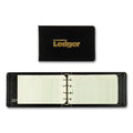 National Four-Ring Ledger Binder Kit with A-Z Index, Black Cover, 8.5 x 5 Debit-Credit-Balance Sheets, 100 Sheets/Book