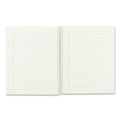 National Single-Subject Wirebound Notebooks, 1 Subject, Narrow Rule, Brown Cover, 10 x 8, 80 Eye-Ease Green Sheets
