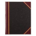 National Texthide Eye-Ease Record Book, Black/Burgundy/Gold Cover, 10.38 x 8.38 Sheets, 300 Sheets/Book