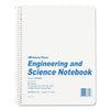 National Engineering and Science Notebook, Quadrille Rule, White Cover, 11 x 8.5, 60 Sheets