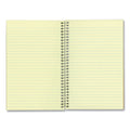National Single-Subject Wirebound Notebooks, 1 Subject, Narrow Rule, Brown Cover, 7.75 x 5, 80 Eye-Ease Green Sheets