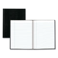 Blueline Executive Notebook, 1 Subject, Medium/College Rule, Black Cover, 9.25 x 7.25, 150 Sheets