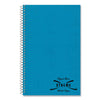 National Single-Subject Wirebound Notebooks, 1 Subject, Medium/College Rule, Kolor Kraft Blue Front Cover, 9.5 x 6, 80 Sheets