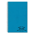 National Single-Subject Wirebound Notebooks, 1 Subject, Medium/College Rule, Kolor Kraft Blue Front Cover, 9.5 x 6, 80 Sheets