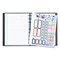 Blueline MiracleBind Notebook, 1 Subject, Medium/College Rule, Black Cover, 9.25 x 7.25, 75 Sheets