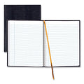Blueline Executive Notebook, Ribbon Bookmark, 1 Subject, Medium/College Rule, Blue Cover, 11 x 8.5, 75 Sheets