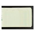 National Four-Ring Ledger Binder Kit with A-Z Index, Black Cover, 8.5 x 5 Debit-Credit-Balance Sheets, 100 Sheets/Book