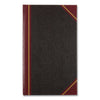 National Texthide Eye-Ease Record Book, Black/Burgundy/Gold Cover, 14.25 x 8.75 Sheets, 300 Sheets/Book