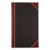 National Texthide Record Book, 1 Subject, Medium/College Rule, Black/Burgundy Cover, 14 x 8.5, 500 Sheets