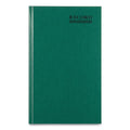 National Emerald Series Account Book, Green Cover, 12.25 x 7.25 Sheets, 300 Sheets/Book