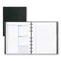 Blueline NotePro Undated Daily Planner, 9.25 x 7.25, Black Cover, Undated