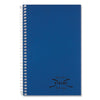 National Single-Subject Wirebound Notebooks, 1 Subject, Medium/College Rule, Kolor Kraft Blue Front Cover, 7.75 x 5, 80 Sheets