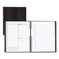Blueline NotePro Undated Daily Planner, 10.75 x 8.5, Black Cover, Undated