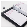 Brownline Daily Calendar Pad Refill, 6 x 3.5, White/Burgundy/Gray Sheets, 2023