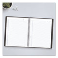 Blueline Duraflex Poly Notebook, 1 Subject, Medium/College Rule, Black Cover, 11 x 8.5, 80 Sheets
