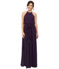 Anthropologie Donna Morgan Alana Purple Amethyst Halter Gown Size 8 by Vanessa Jane