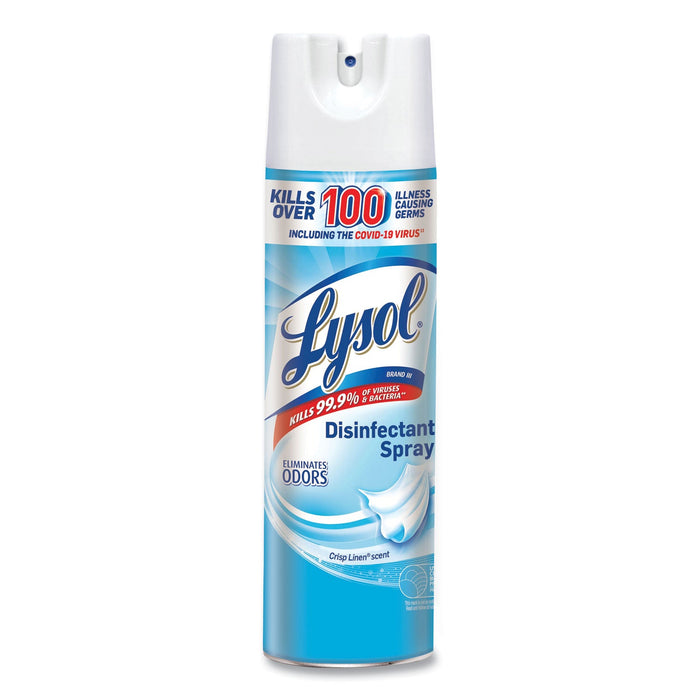 LYSOL Disinfectant Spray, Crisp Linen Scent, 19 oz Aerosol Spray
