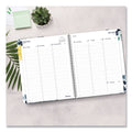 Blueline Soft Cover Design Weekly/Monthly Planner, Floral Watercolor Artwork, 11 x 8.5, White/Blue/Yellow, 12-Month (Jan to Dec): 2023