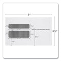 TOPS W-2 Laser Double Window Envelope, Commercial Flap, Gummed Closure, 5.63 x 9, White, 50/Pack