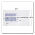 TOPS W-2 Laser Double Window Envelope, Commercial Flap, Gummed Closure, 5.63 x 9, White, 24/Pack