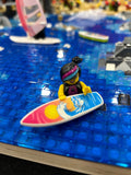 B3 Customs® Printed Sunset Wave Surfboard made from LEGO® bricks by B3 Customs