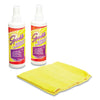 Sparkle Flat Screen and Monitor Cleaner, Pleasant Scent, 8 oz Bottle, 2/Pack, 6/Carton