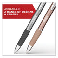 Sharpie S-Gel Premium Metal Barrel Gel Pen, Retractable, Medium 0.7 mm, Blue Ink, Gun Metal Gray Barrel, Dozen