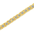 14K Yellow Gold Plated .925 Sterling Silver 3.0 Cttw Miracle-Set Diamond Tennis Bracelet (L-M Color, I2-I3 Clarity) - 7.25" by Bids.com